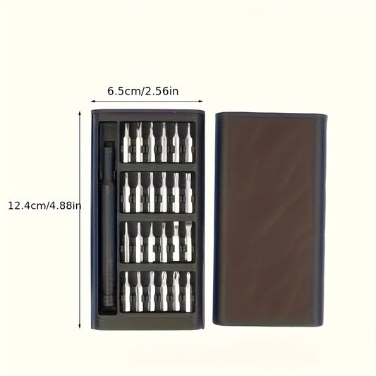 25-in-1-Mini-Schraubendreher-Set, flacher Kopf und kreuzförmige kleine Schraubendreher, geeignet für elektronische Produkte