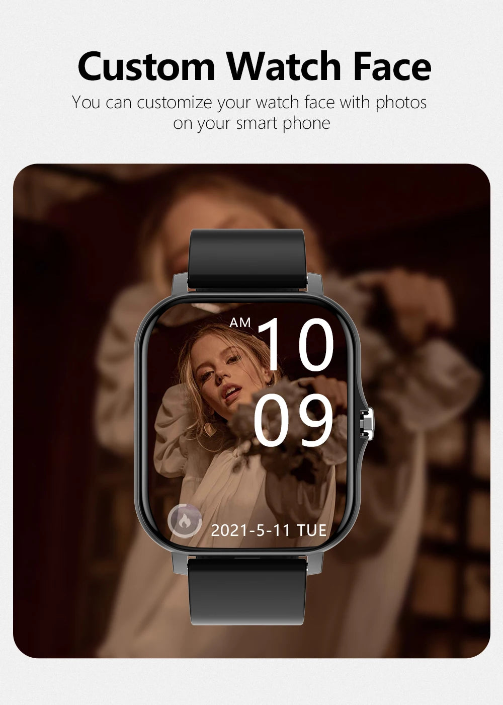 1,83 ''Sport Smart Uhr Fitness Uhr Gesundheit Monitor Wasserdichte Smartwatch Drahtlose Anruf Uhren für Männer Frauen IOS Android 2025