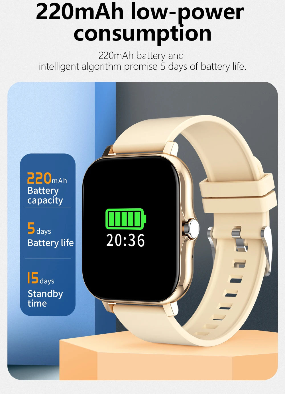 1,83 ''Sport Smart Uhr Fitness Uhr Gesundheit Monitor Wasserdichte Smartwatch Drahtlose Anruf Uhren für Männer Frauen IOS Android 2025