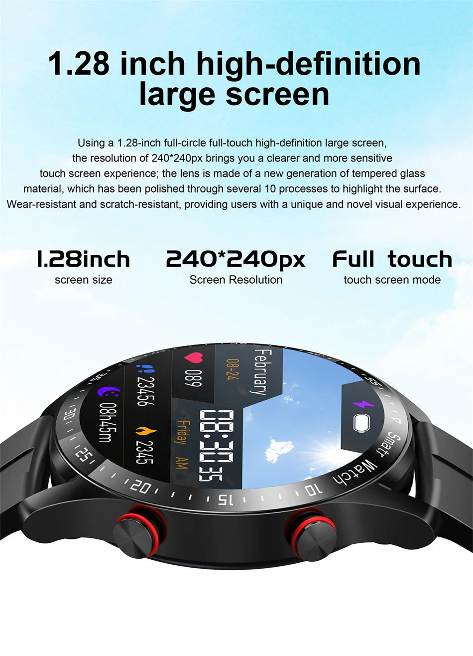 Sport-Smartwatch für Herren und Damen HD-Bildschirm EKG+PPG Bluetooth-Anruf GPS-Tracker Herzfrequenzmesser IP68 Wasserdicht SmartWatch 2026 Neu