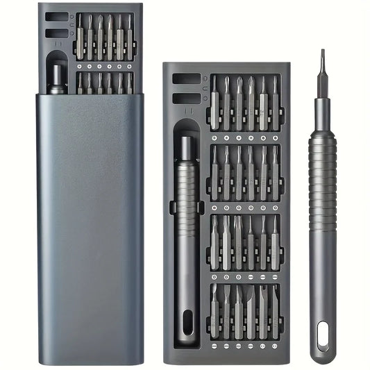 25-in-1-Mini-Schraubendreher-Set, flacher Kopf und kreuzförmige kleine Schraubendreher, geeignet für elektronische Produkte