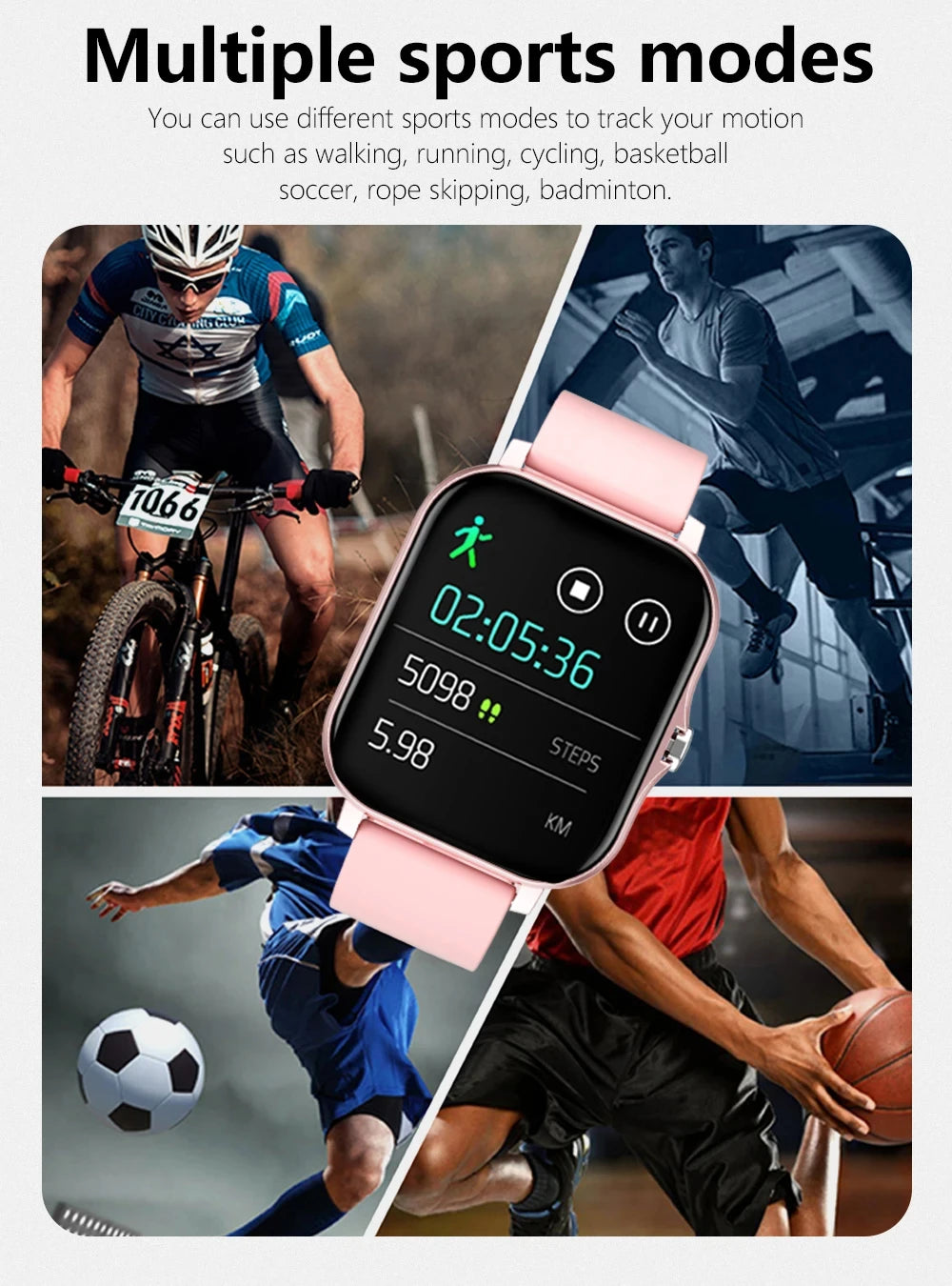 LAXASFIT 2025, neue Herren-Smartwatch, Geschenk für Damen, voller Touchscreen, Sport-Fitness-Uhr, Bluetooth-Anruf, Smartwatch