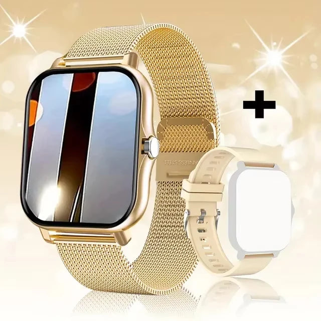 LAXASFIT 2025, neue Herren-Smartwatch, Geschenk für Damen, voller Touchscreen, Sport-Fitness-Uhr, Bluetooth-Anruf, Smartwatch