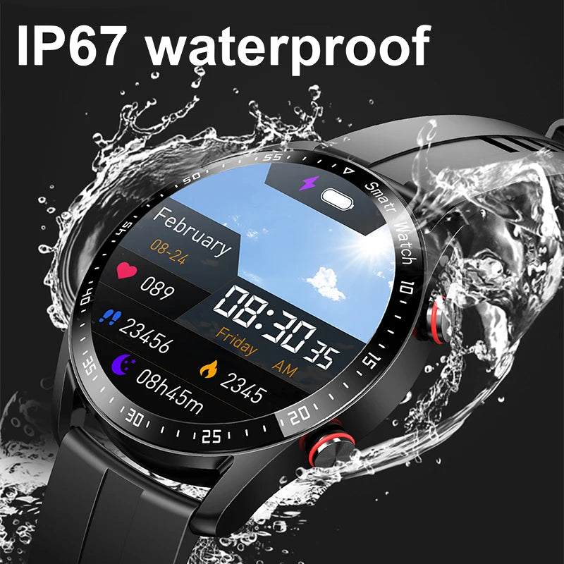 Sport-Smartwatch für Herren und Damen HD-Bildschirm EKG+PPG Bluetooth-Anruf GPS-Tracker Herzfrequenzmesser IP68 Wasserdicht SmartWatch 2026 Neu