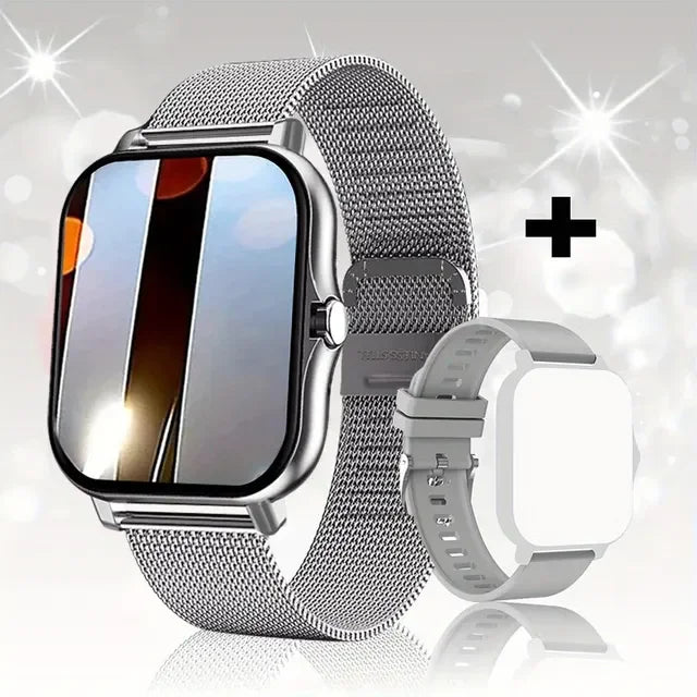 1,83 ''Sport Smart Uhr Fitness Uhr Gesundheit Monitor Wasserdichte Smartwatch Drahtlose Anruf Uhren für Männer Frauen IOS Android 2025