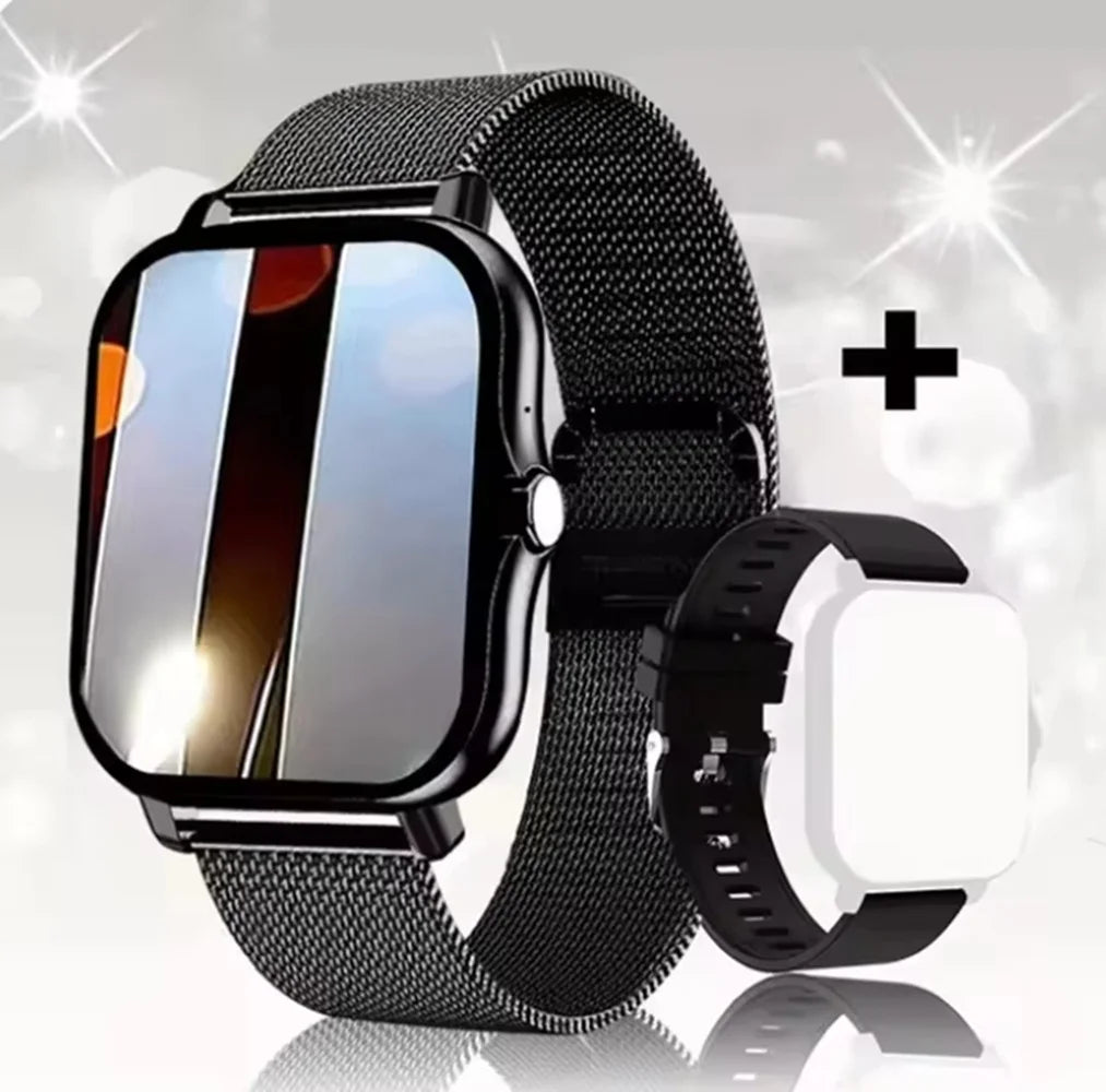 LAXASFIT 2025, neue Herren-Smartwatch, Geschenk für Damen, voller Touchscreen, Sport-Fitness-Uhr, Bluetooth-Anruf, Smartwatch