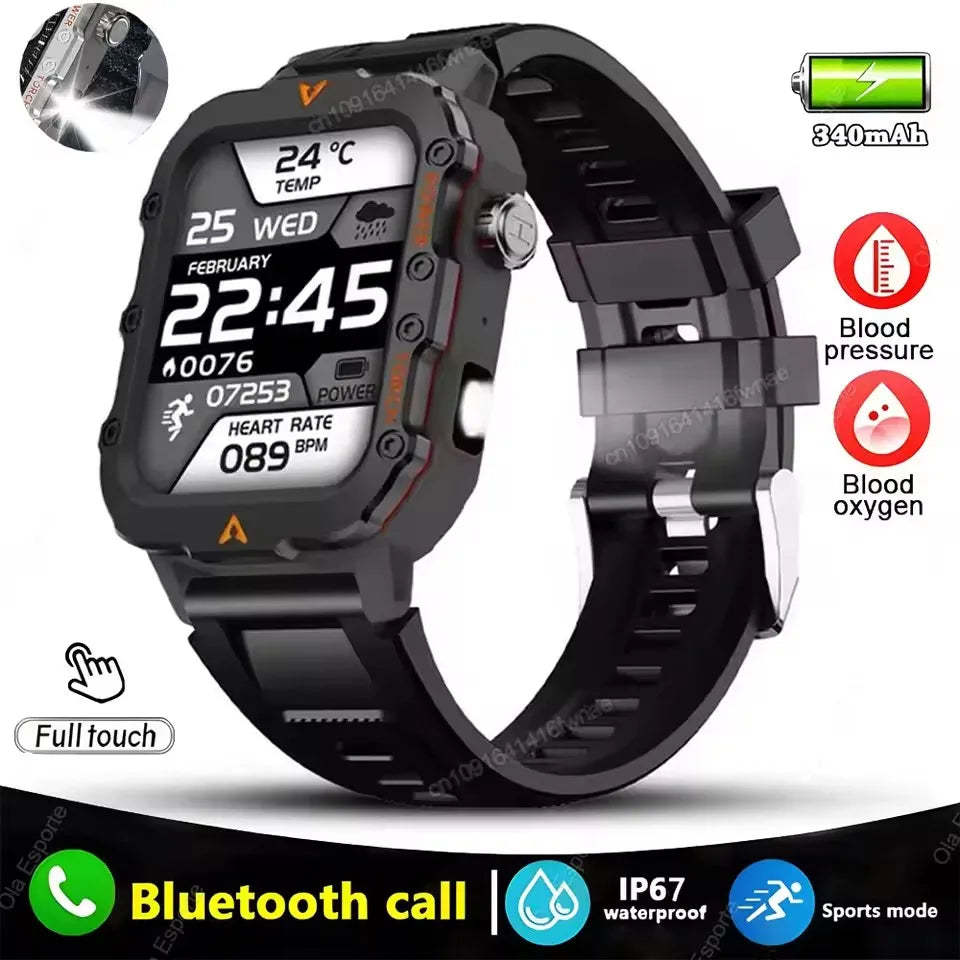 2026 Neue Robuste Militär-GPS-Smartwatch für Herren Bluetooth-Anruf Gesundheitsüberwachung Sport 5ATM Wasserdichte Smartwatches Mann Pk HW12