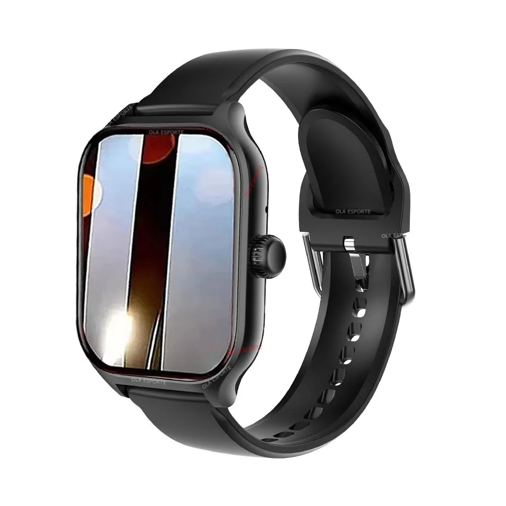 2026 Smartwatch Android iOS Telefon 2,01 Zoll Farbdisplay Bluetooth Anrufannahme Fitness-Uhr Tracker Smartwatch für Damen und Herren Neu