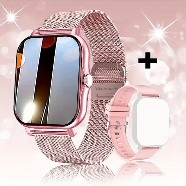 1,83 ''Sport Smart Uhr Fitness Uhr Gesundheit Monitor Wasserdichte Smartwatch Drahtlose Anruf Uhren für Männer Frauen IOS Android 2025