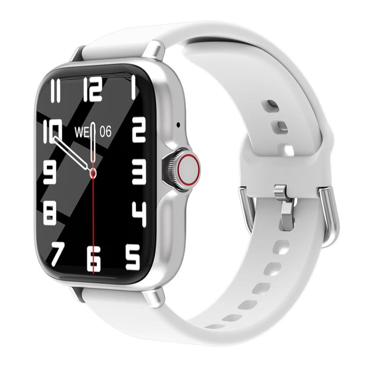 1,83'' wasserdichte Smartwatch mit Nachricht, Antwort, Anruf, Schlafüberwachung, Sport, Schrittzähler, Informationswarnungen für iPhone und Android