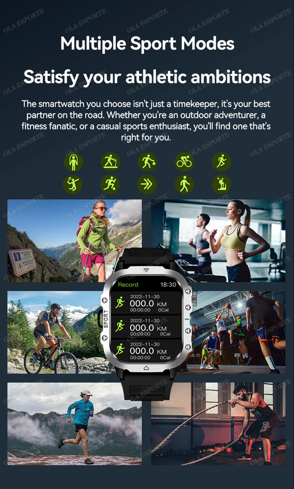 2026 Neue Robuste Militär-GPS-Smartwatch für Herren Bluetooth-Anruf Gesundheitsüberwachung Sport 5ATM Wasserdichte Smartwatches Mann Pk HW12