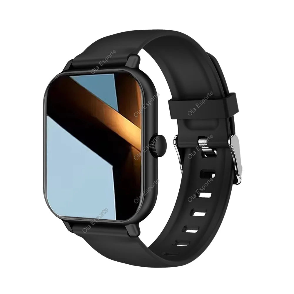 2026 Smartwatch Android iOS Telefon 2,01 Zoll Farbdisplay Bluetooth Anrufannahme Fitness-Uhr Tracker Smartwatch für Damen und Herren Neu