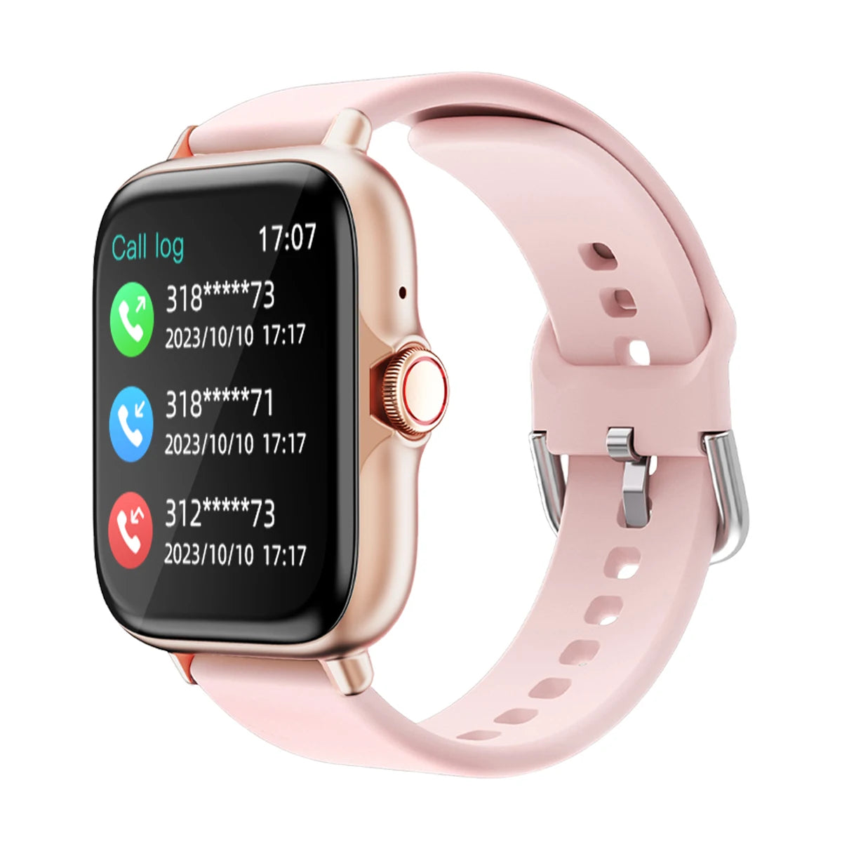 1,83'' wasserdichte Smartwatch mit Nachricht, Antwort, Anruf, Schlafüberwachung, Sport, Schrittzähler, Informationswarnungen für iPhone und Android